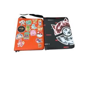Pokemon Pokeball Zipper Binder + 190 Pokemon Cards Bulk Collection Lot